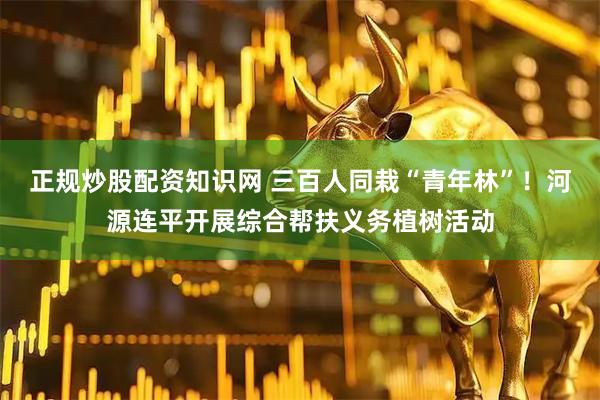 正规炒股配资知识网 三百人同栽“青年林”!河源连平开展综合帮扶义务植树活动